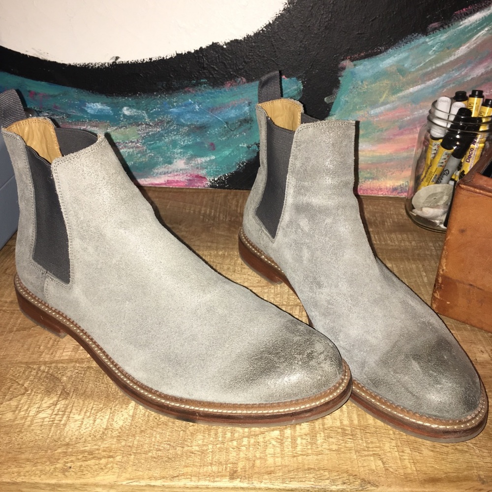 Gray Chelsea boots from Nordstrom